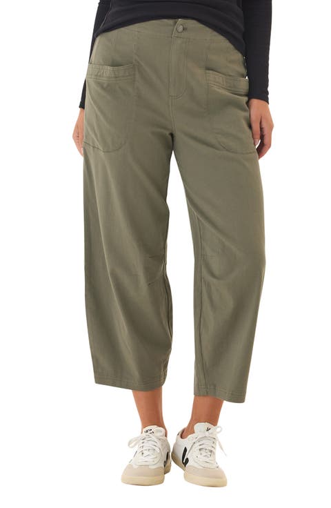 Lauren Crop Barrel Stretch Twill Pants