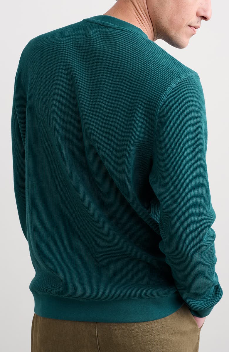 Seasalt Cornwall Jackline Waffle Knit Organic Cotton T-Shirt, Main, color, Kingfisher