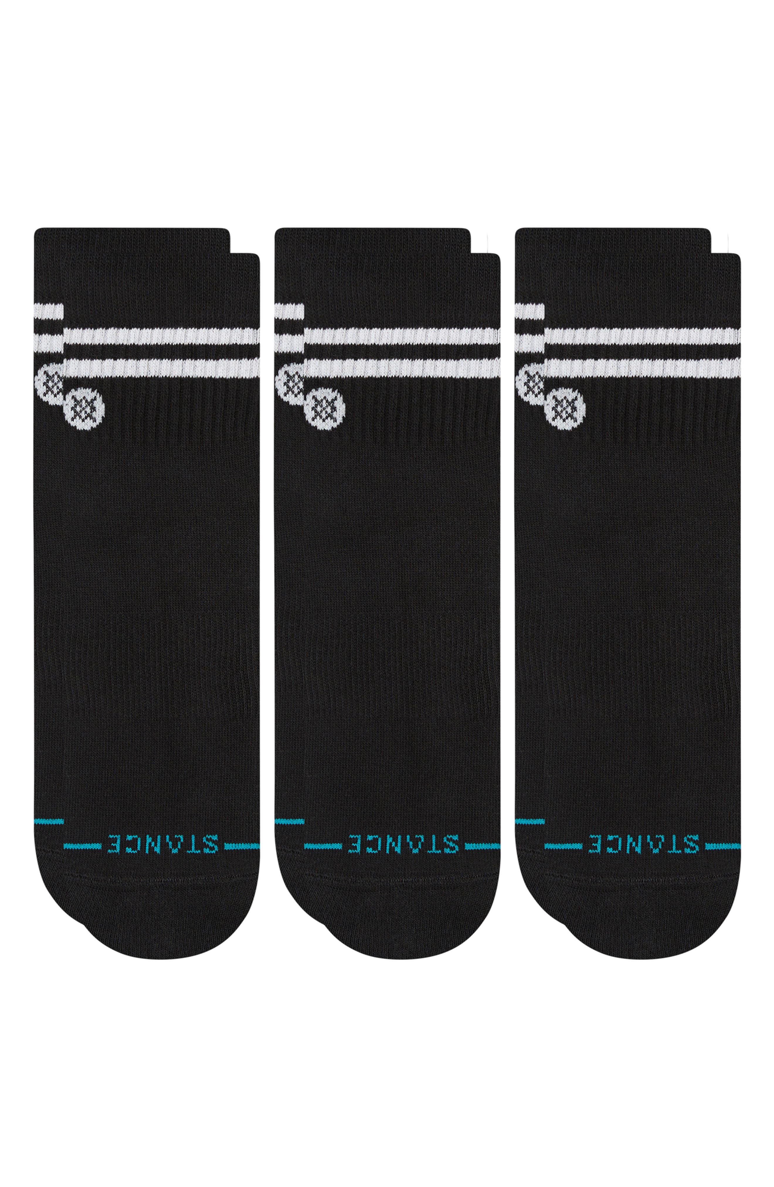 Stance Core 3-Pack Cotton Blend Quarter Socks