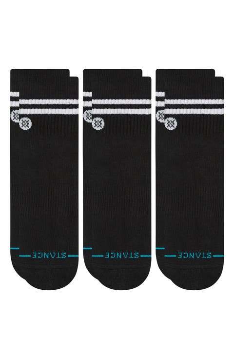 Core 3-Pack Cotton Blend Quarter Socks