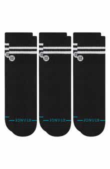Stance Core 3-Pack Cotton Blend Quarter Socks