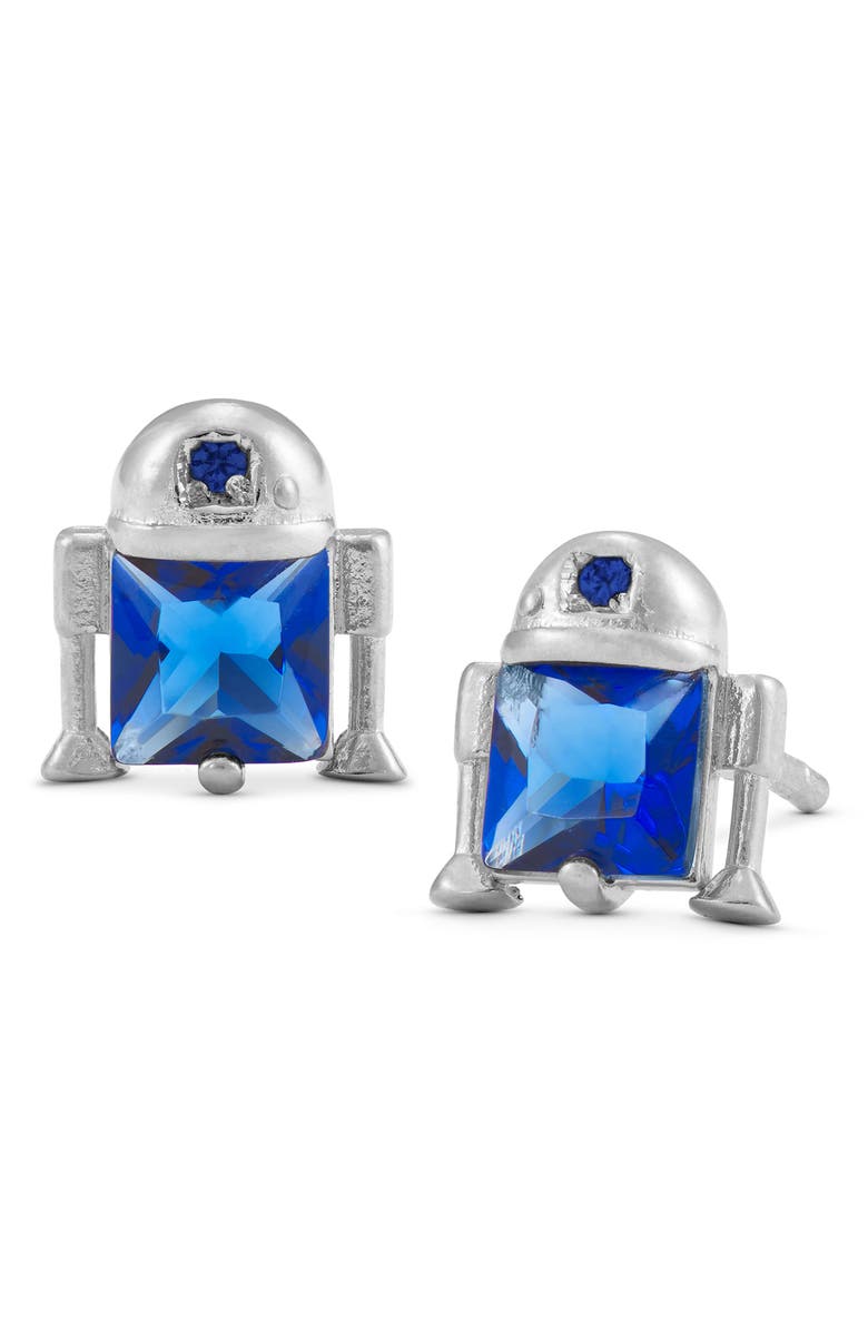 Girls Crew Star Wars R2D2 Stud Earrings, Main, color, Silver