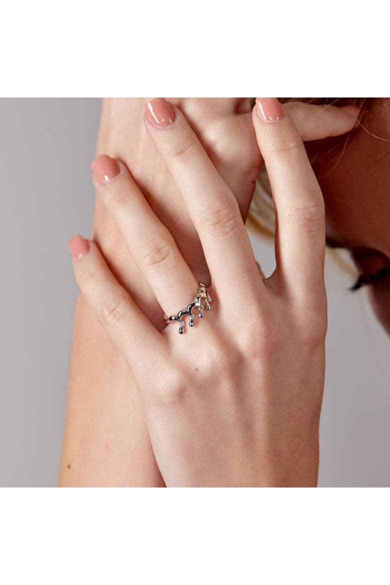 Waterfall Five Drip Ring, Alternate, color, Sterling Silver