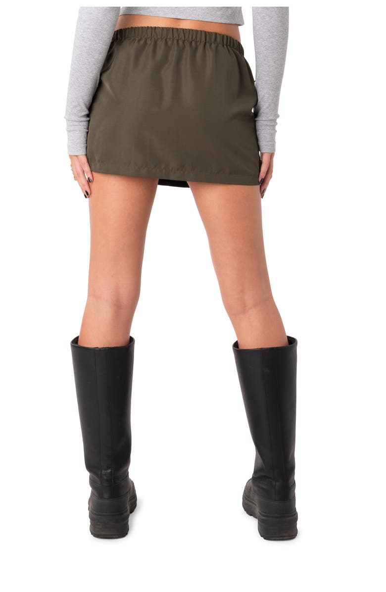 EDIKTED Delta Cargo Miniskirt, Alternate, color, 