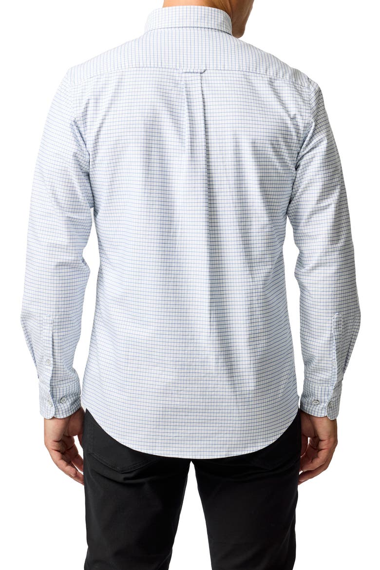 Oxford Riverhead Check Sports Fit Shirt, Alternate, color, DUSK BLUE