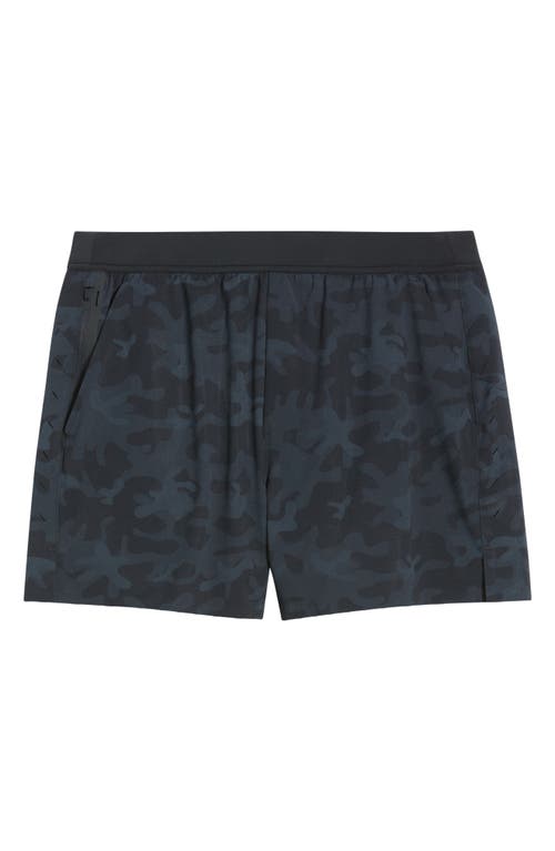Ten Thousand Interval Lined 5-inch Training Shorts In Black Camo
