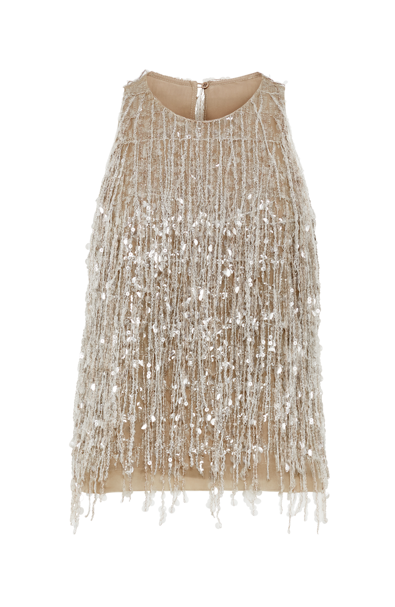 Brunello Cucinelli Glistening Embroidery top, Main, color, 