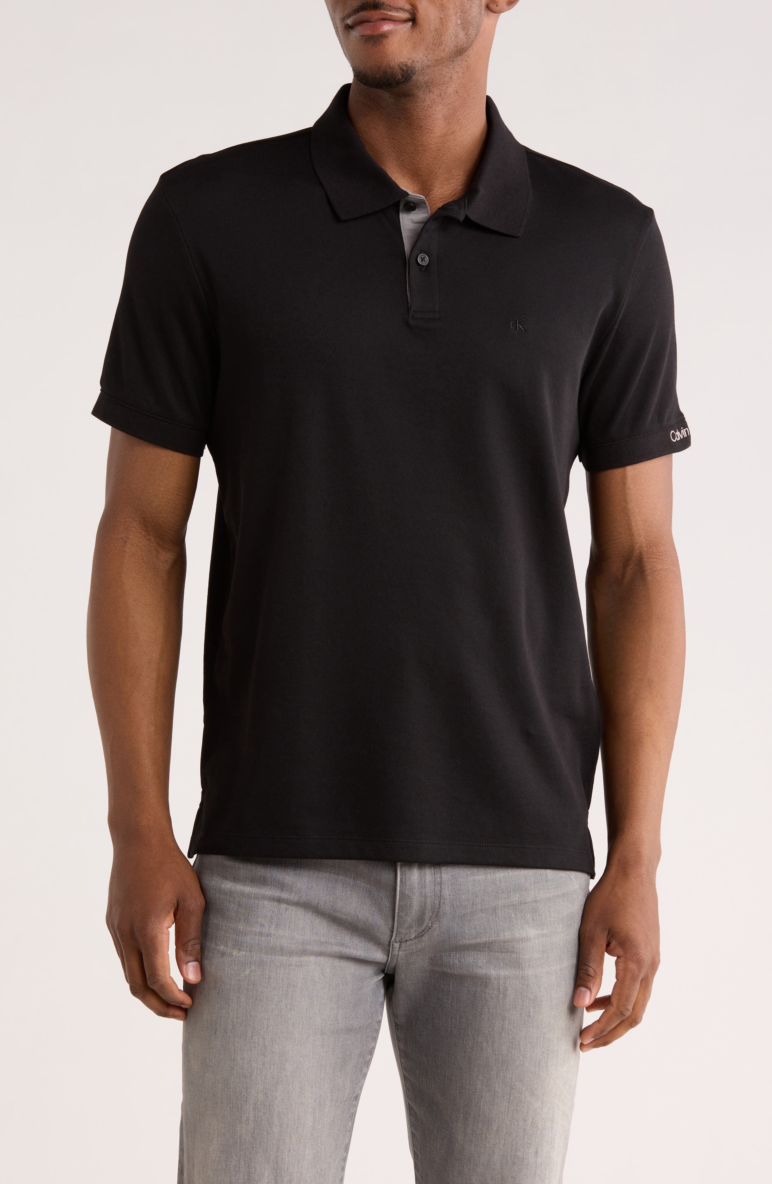 Calvin Klein Classic Fit Embroidered Polo