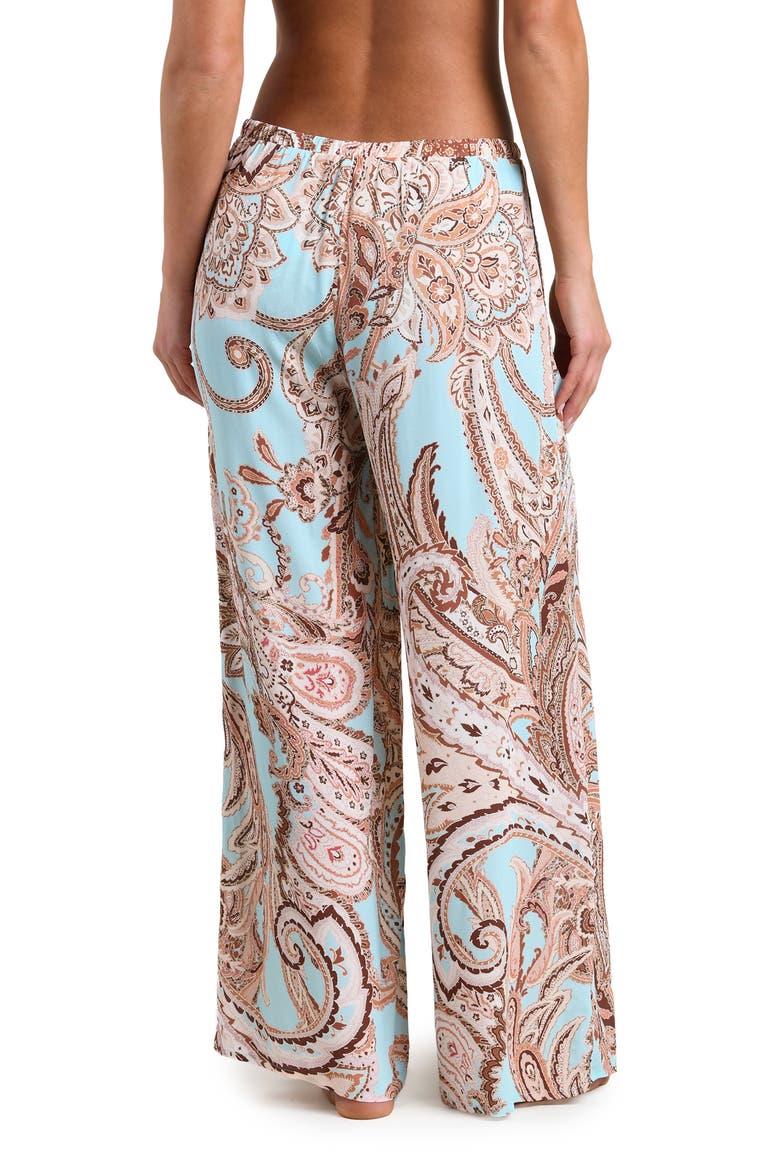Traditional Paisley Cover-Up Pants, Alternate, color, BLUE MULTI