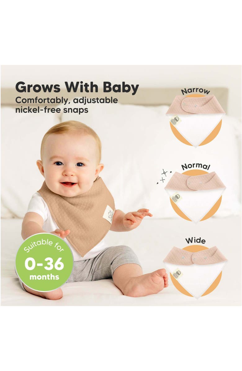 KeaBabies 8-Pack Quin Bandana Bibs, Alternate, color, Driftwood