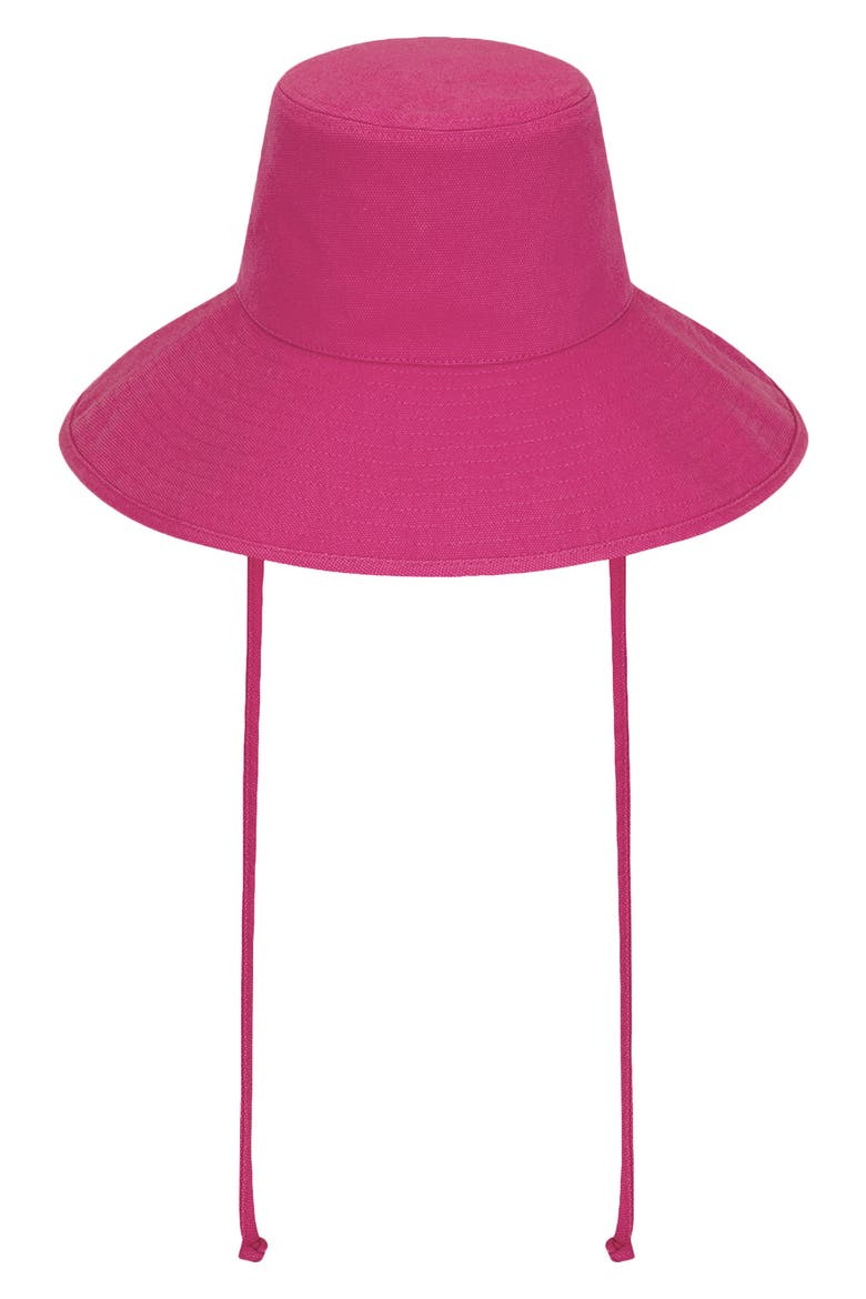 Holiday Cotton Canvas Bucket Hat, Alternate, color, FUCHSIA