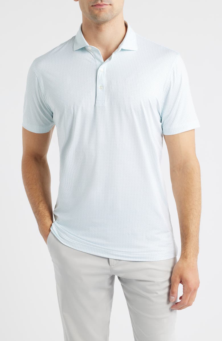 johnnie-O Tee Party Featherweight Performance Polo, Main, color, White