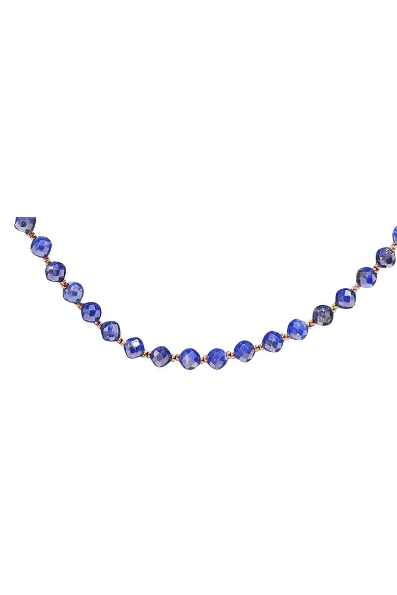 Faceted Lapis Necklace, Alternate, color, Blue