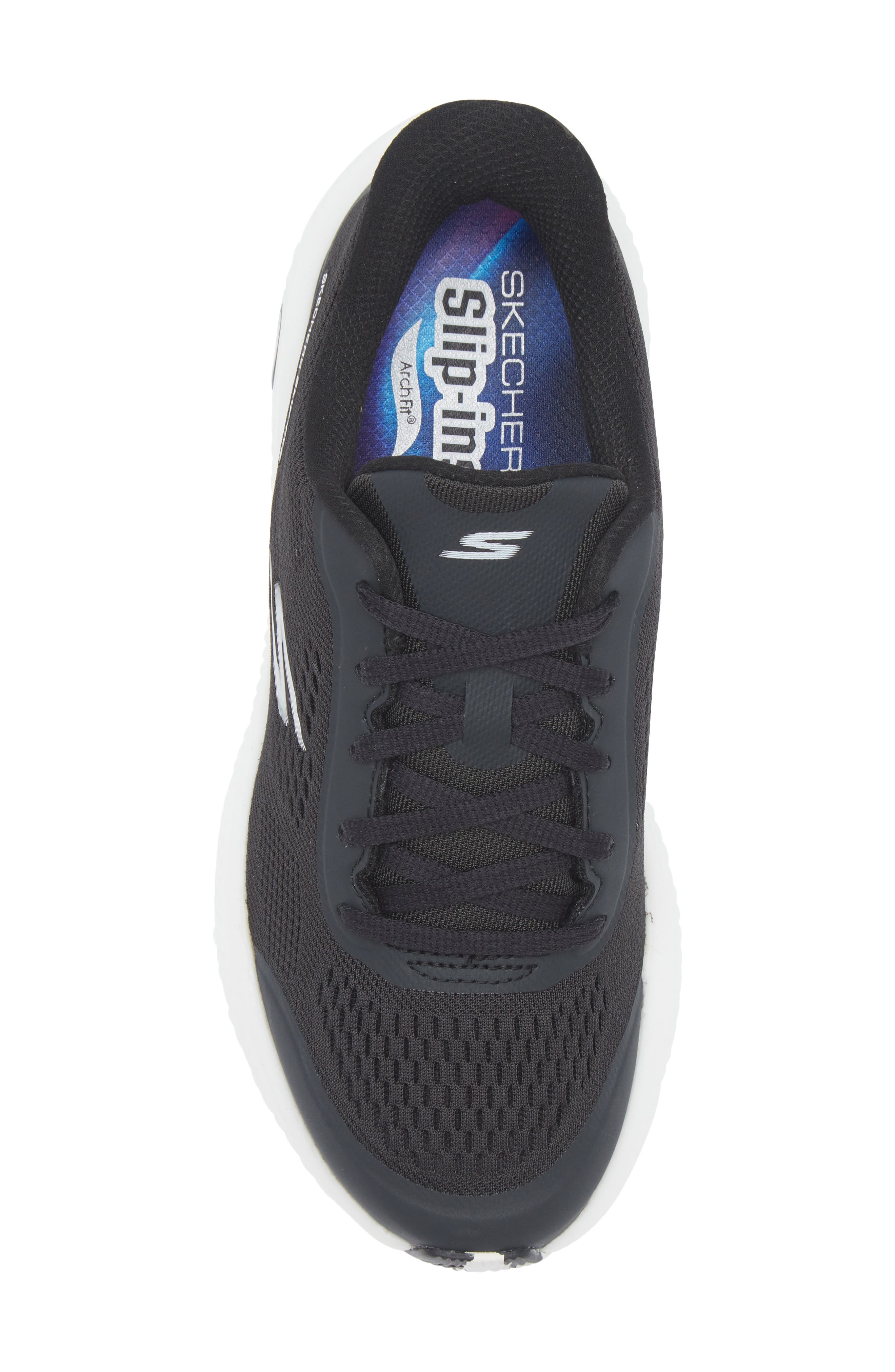 SKECHERS Slip-Ins<sup>®</sup>: Arch Fit<sup>®</sup> GO RUN Anywhere<sup>™</sup> Sneaker, Alternate, color, Black/ White