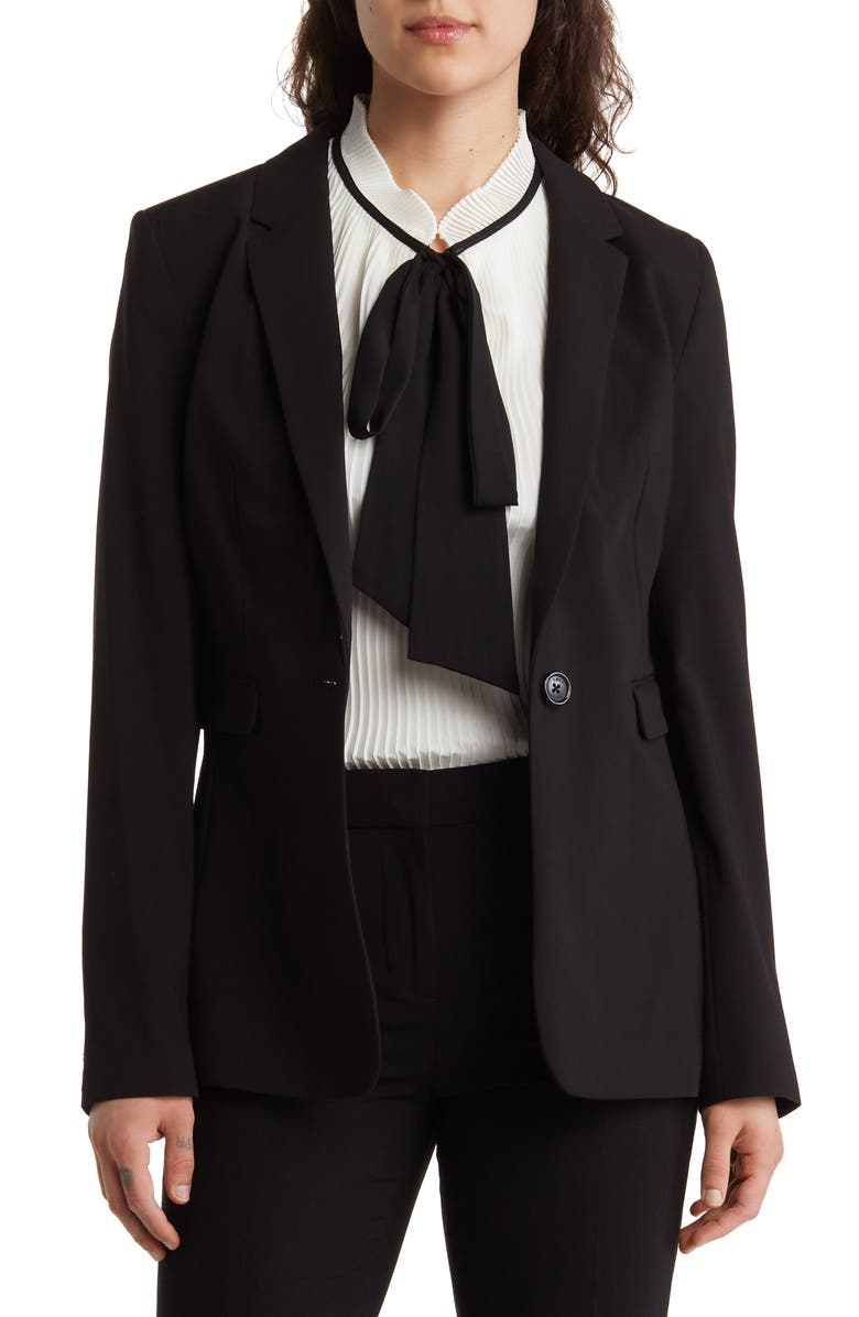 DKNY Single Button Blazer, Main, color, 