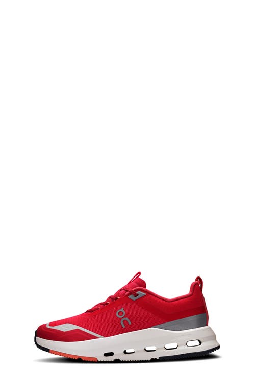 On Kids' Cloudnova Youth Sneaker In Red