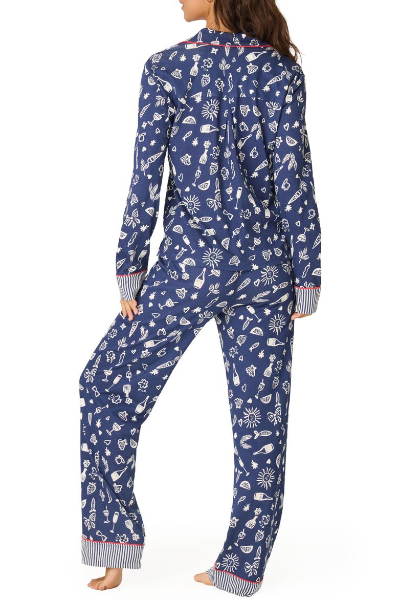 Playful Print Pajamas, Alternate, color, DARK NAVY