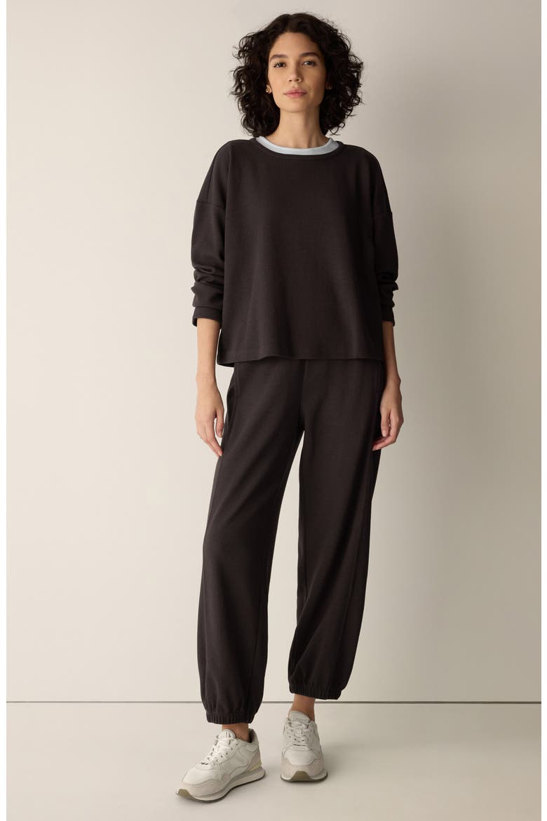 Organic Cotton & Tencel Lyocell Box Top, Alternate, color, COFFEE