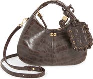 Ganni Mini Hobo Leather Top Handle Bag