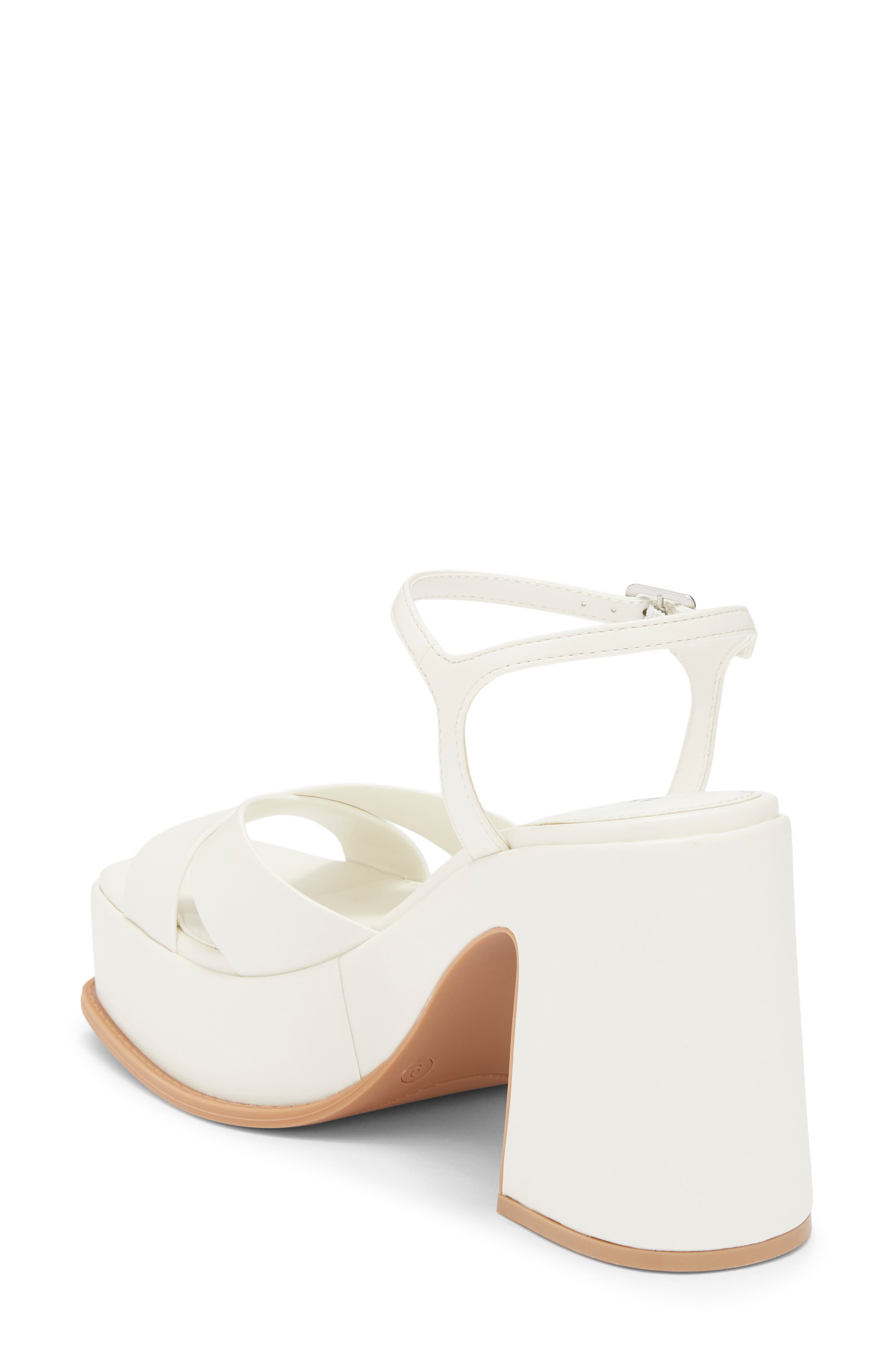 Abound Denver Platform Block Heel Sandal, Alternate, color, Ivory Cream