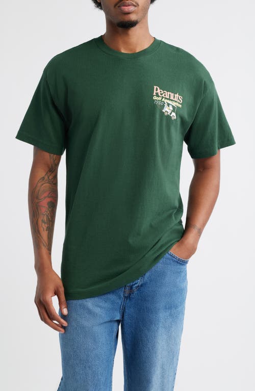 The Forecast Agency Peanuts Golf Associate Graphic T-shirt In Green