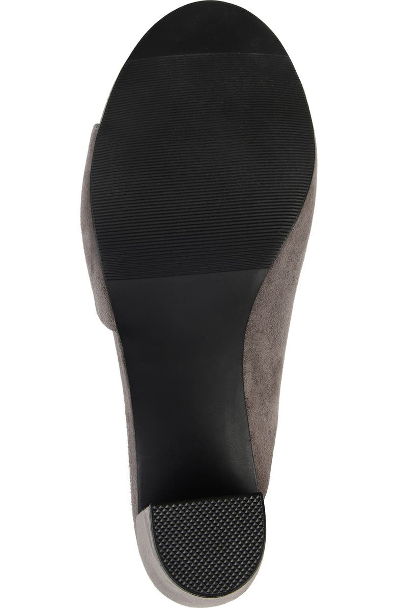 Journee Collection Allea Block Heel Mule - Wide Width, Alternate, color, Grey