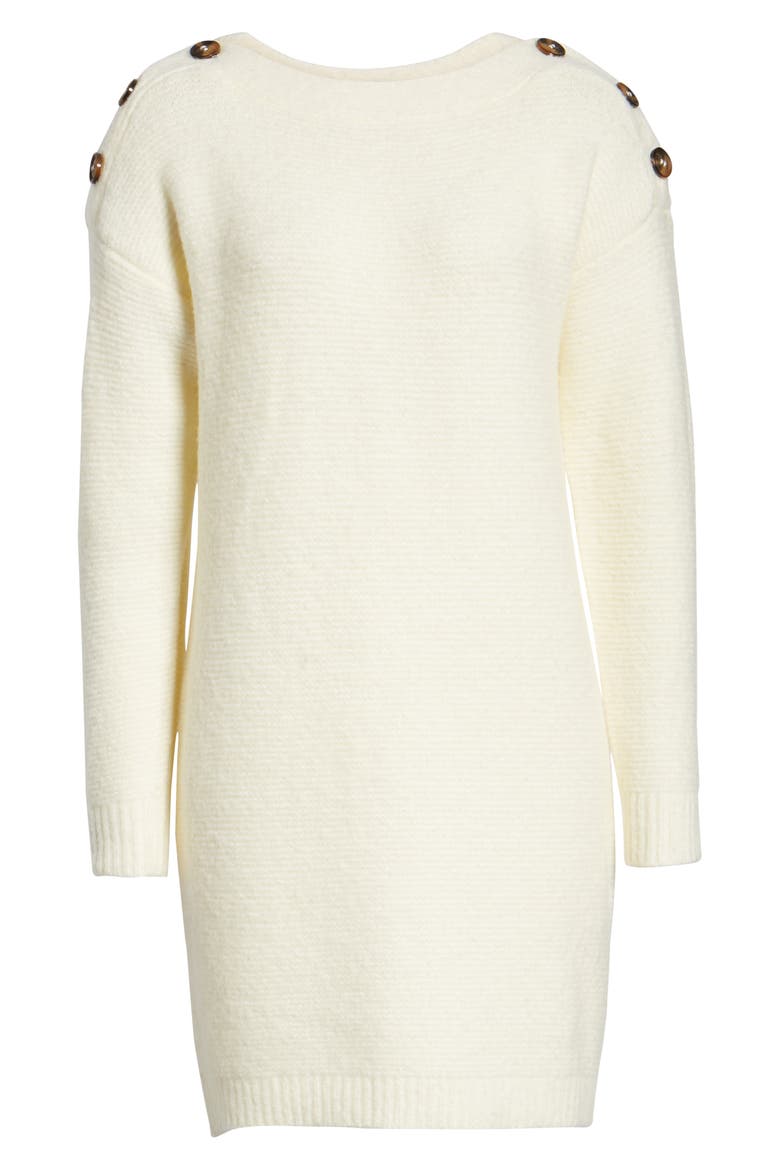 Chriselle Lim Sawyer Sweater Dress (Nordstrom Exclusive), Alternate, color, IVORY