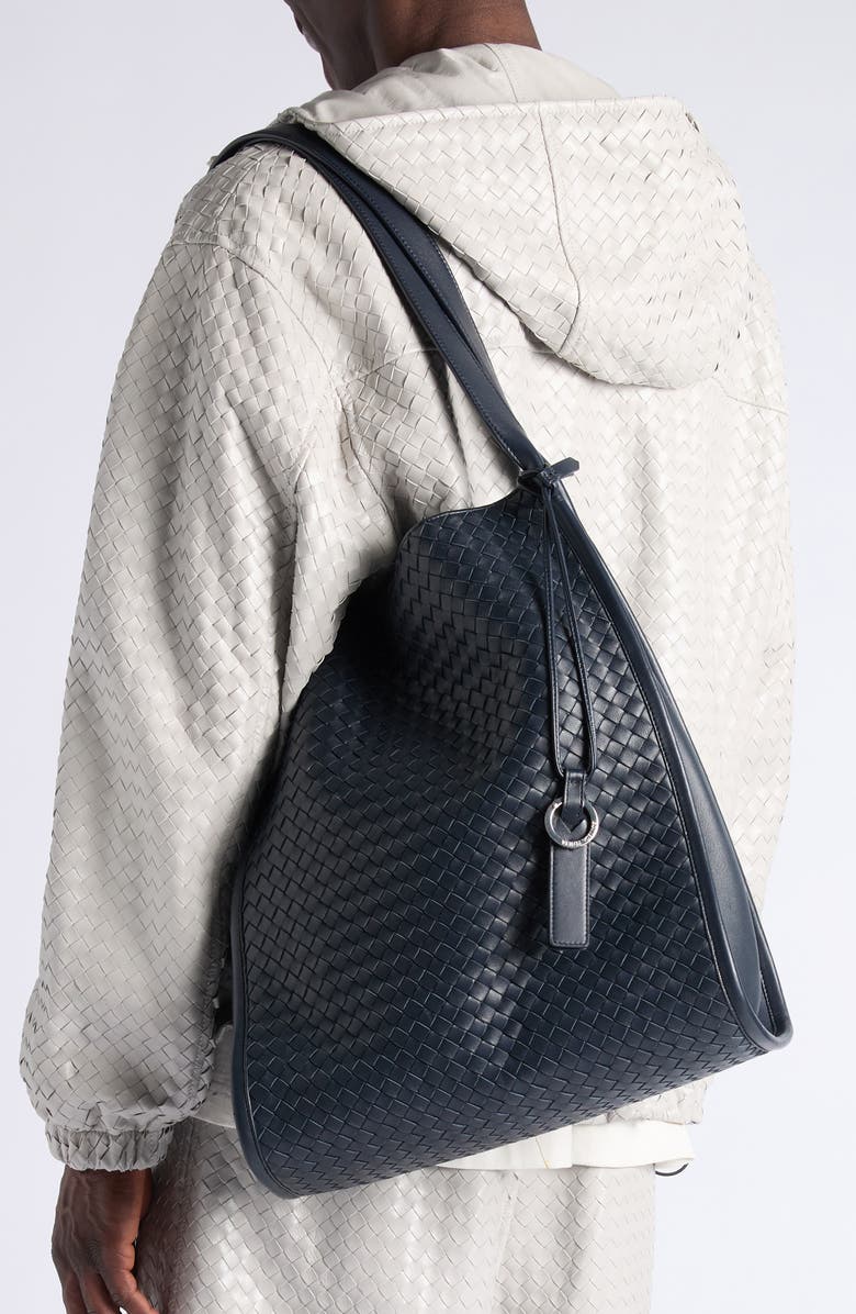 Bottega Veneta Corriere Intrecciato Leather Tote, Alternate, color,