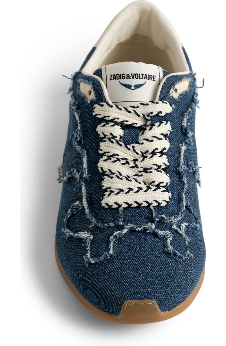 Zadig & Voltaire ZV Denim Dance Sneaker, Alternate, color, Silent