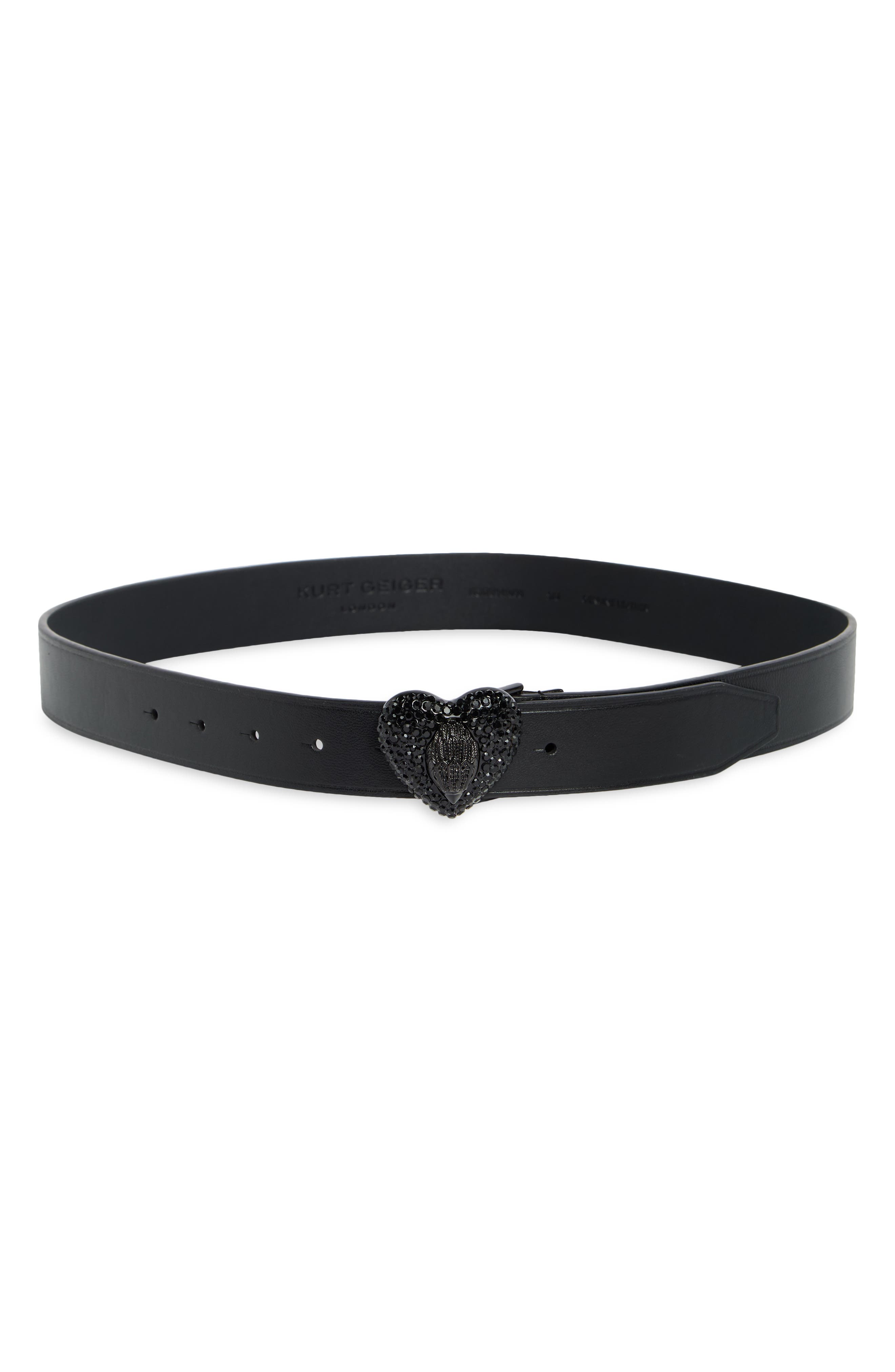 Stone Heart Leather Belt