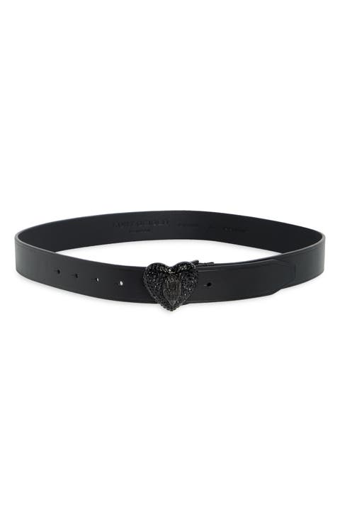 Stone Heart Leather Belt