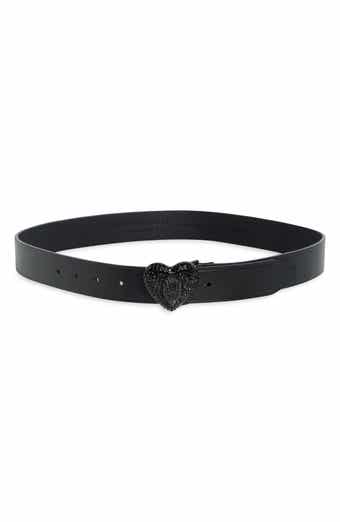 Stone Heart Leather Belt