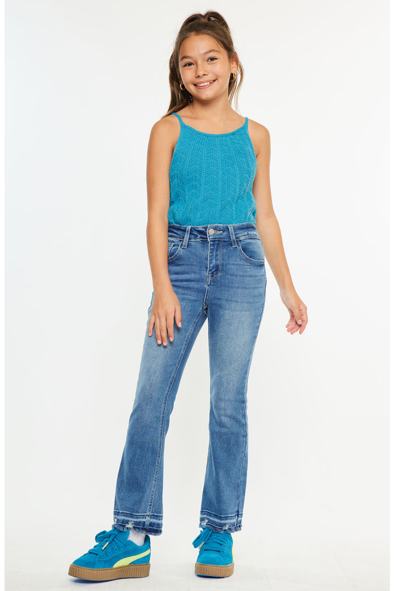 Bibi High-Rise Cropped Bootcut Jeans, Alternate, color, Medium Wash