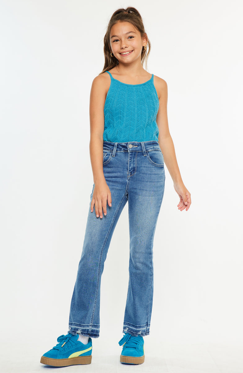 KanCan Bibi High-Rise Cropped Bootcut Jeans, Alternate, color, Medium Wash