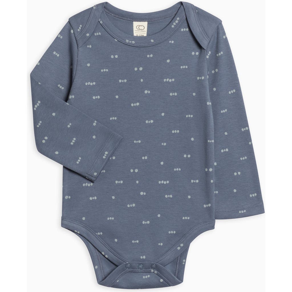 Colored Organics Organic River Bodysuit In Blue