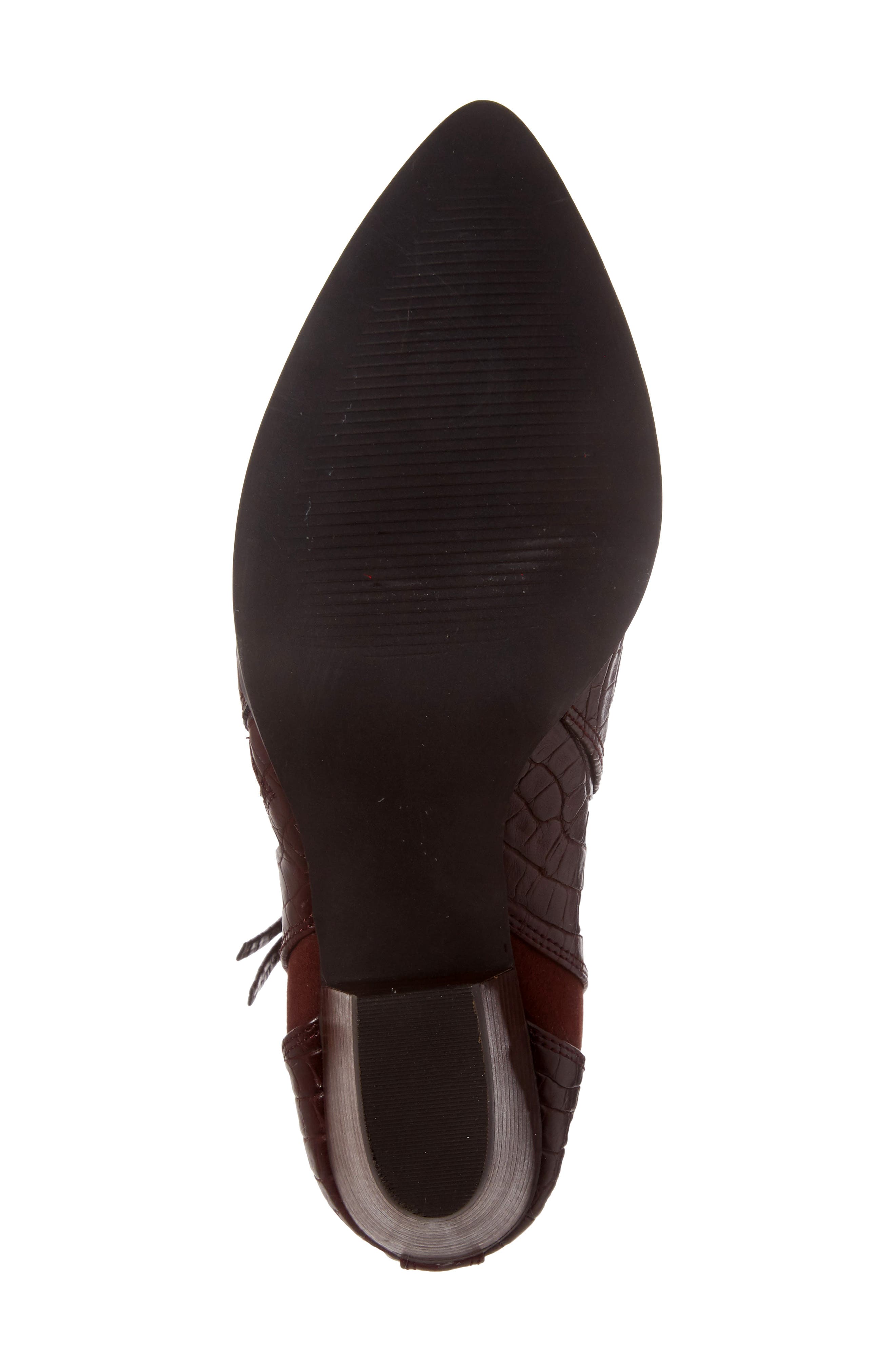 Everst II Pointy Toe Bootie, Alternate, color, BURGUNDY SUEDE