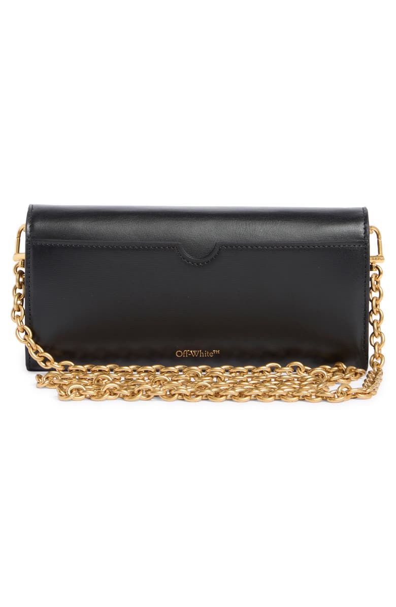 Off-White Jitney Leather Wallet on a Chain, Alternate, color, 