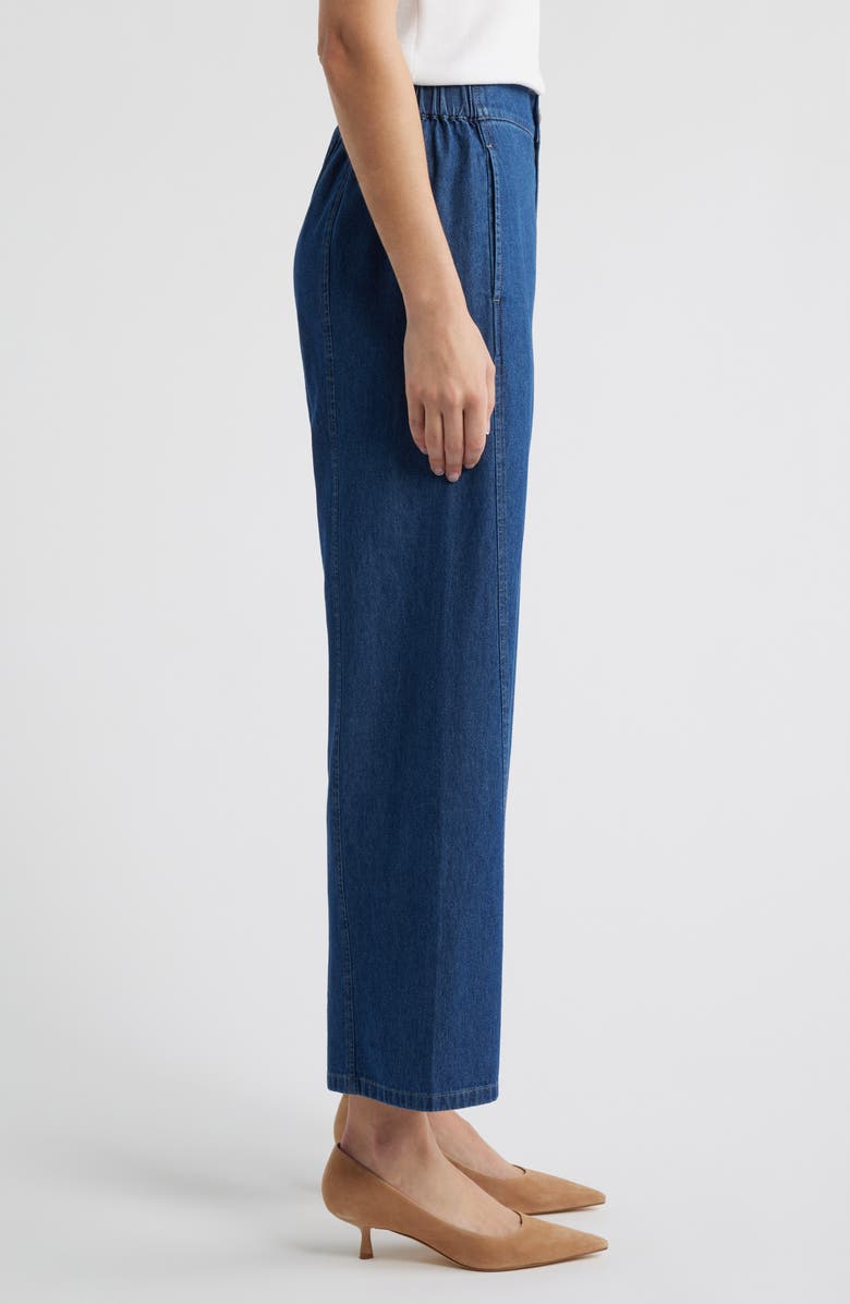 Anne Klein Curved Seam Ankle Jeans, Alternate, color, 