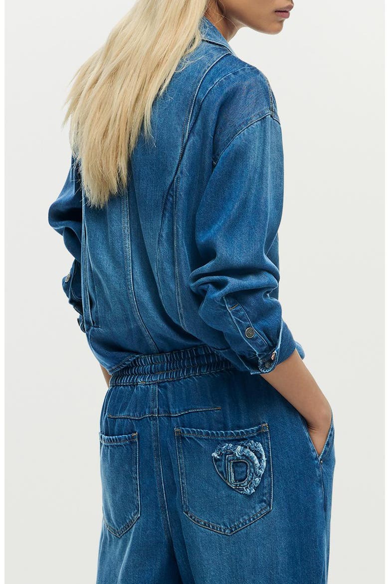 Denim Trucker Jacket, Alternate, color, MEDIUM BLUE