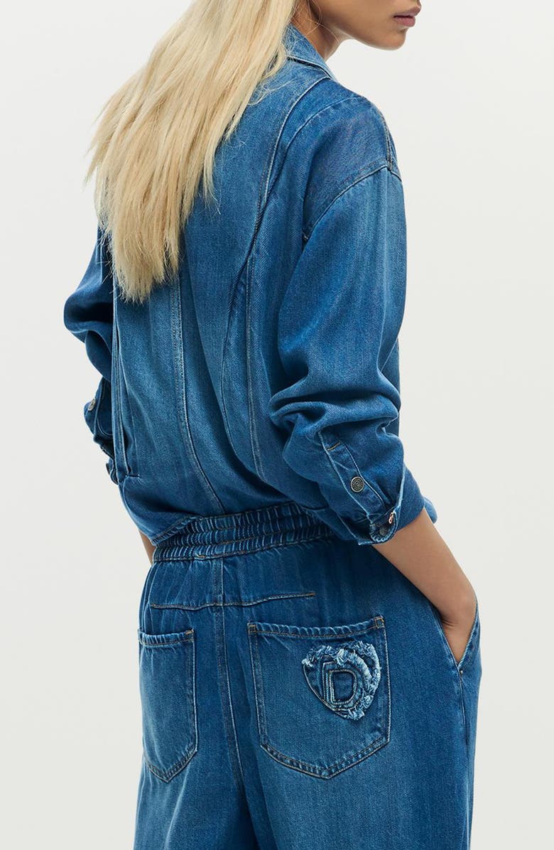 Desigual Denim Trucker Jacket, Alternate, color, Medium Blue