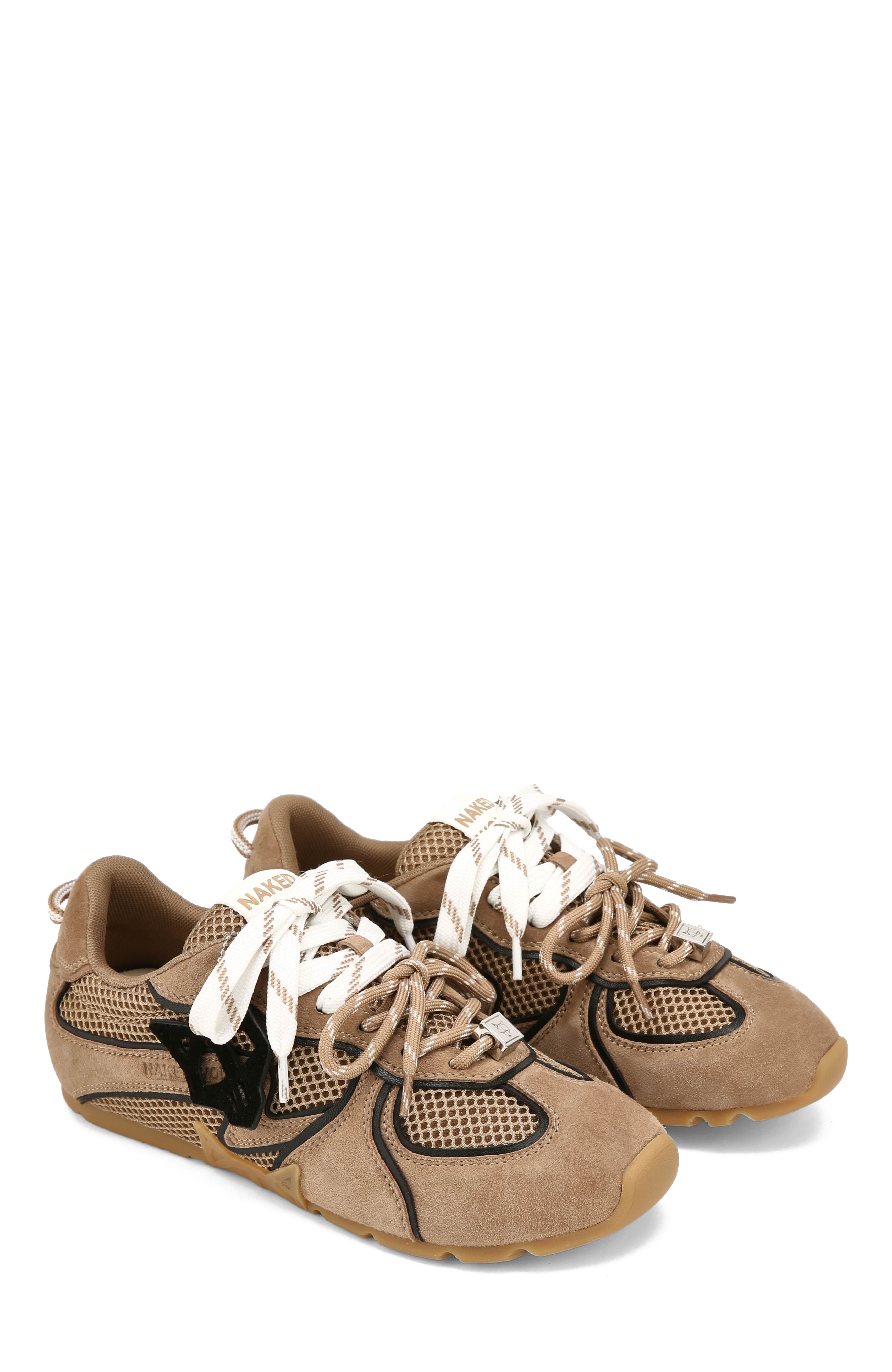 Naked Wolfe Adored Mesh Sneaker, Alternate, color, Taupe Mesh