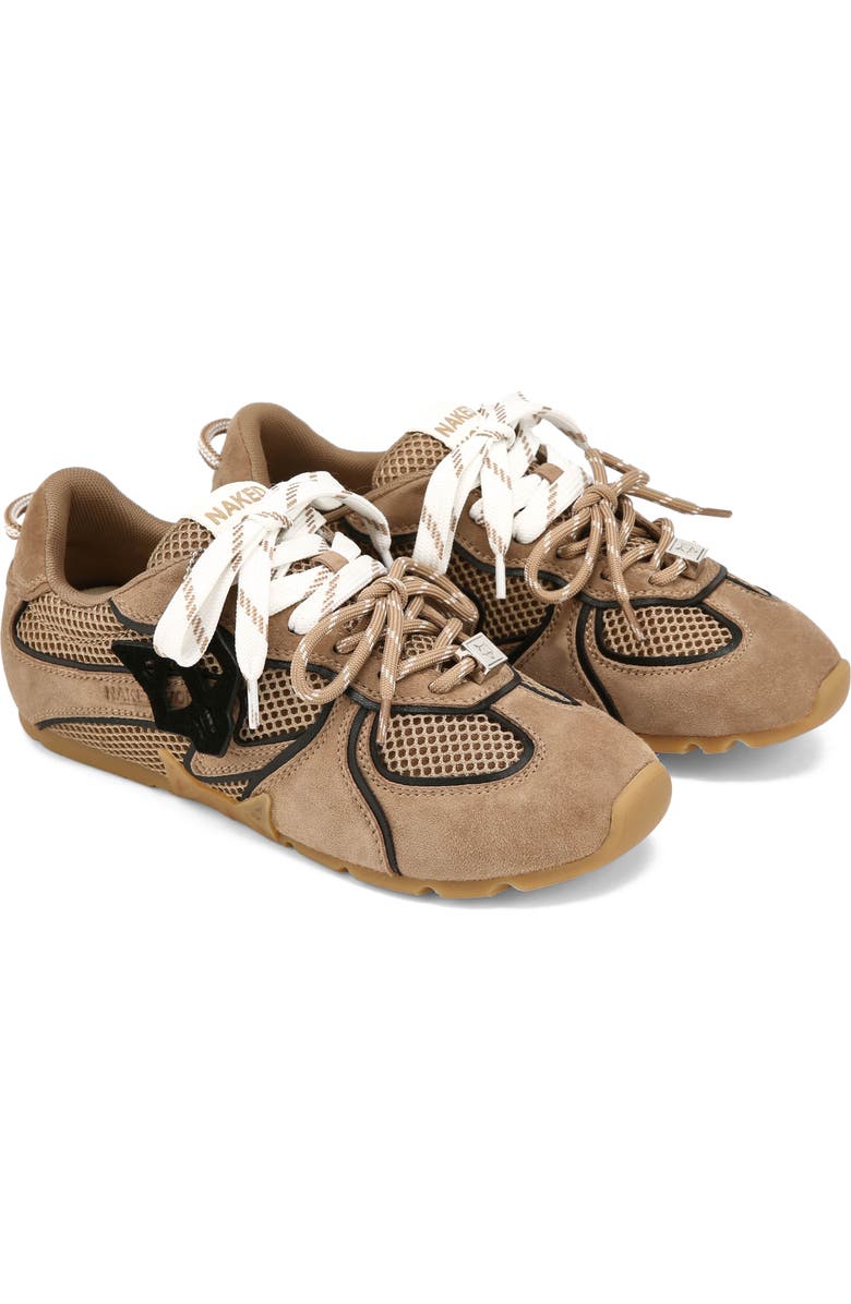 Naked Wolfe Adored Mesh Sneaker, Alternate, color, Taupe Mesh