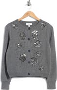 JASON WU Floral Beaded Cardigan