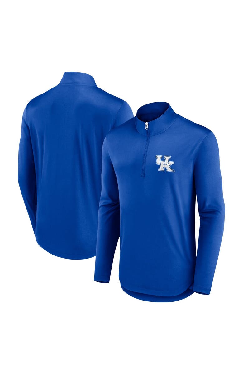 FANATICS Men's Fanatics Branded Royal Kentucky Wildcats Quarterback Mock Neck Quarter-Zip Top, Main, color, 