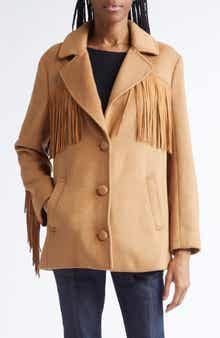 Cinq à Sept Keeley Fringe Trim Coat
