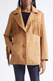Cinq à Sept Keeley Fringe Trim Coat