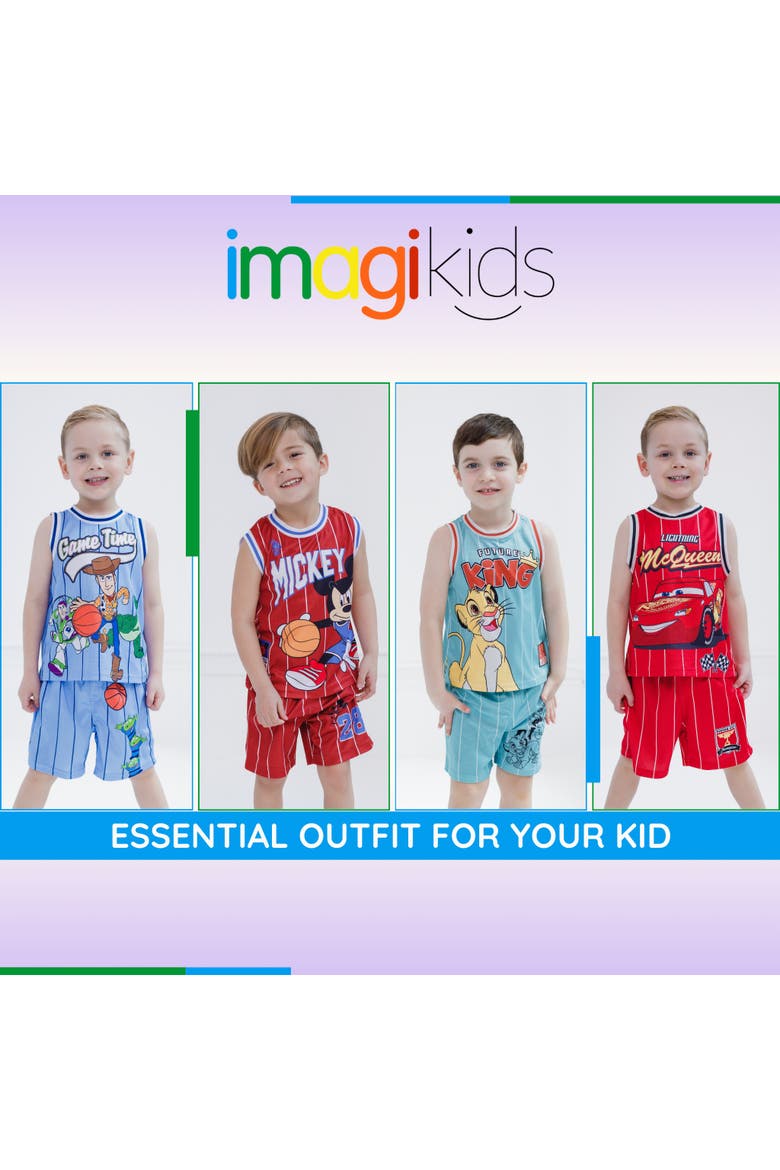Toy Story 2-Piece Basketball Jersey and Shorts Set, Alternate, color, Toy Story Light Blue