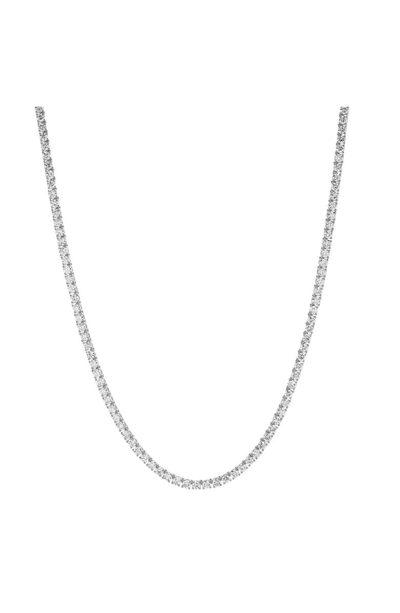 LuvMyJewelry Lys 10K Gold Lab Grown Diamond Tennis Chain - 3mm, Alternate, color, 10K White Gold