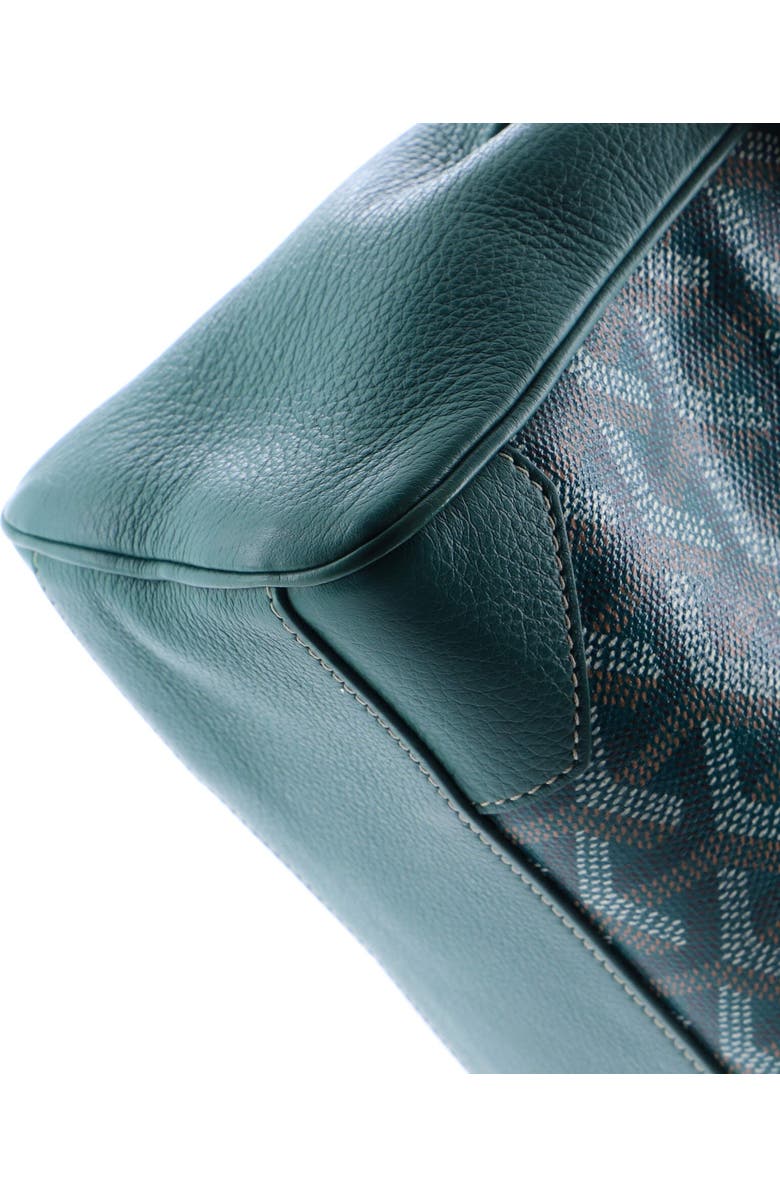 Pre-Owned Goyard Saigon Top Handle Bag Coated Canvas with Leather Mini, Alternate, color, Green