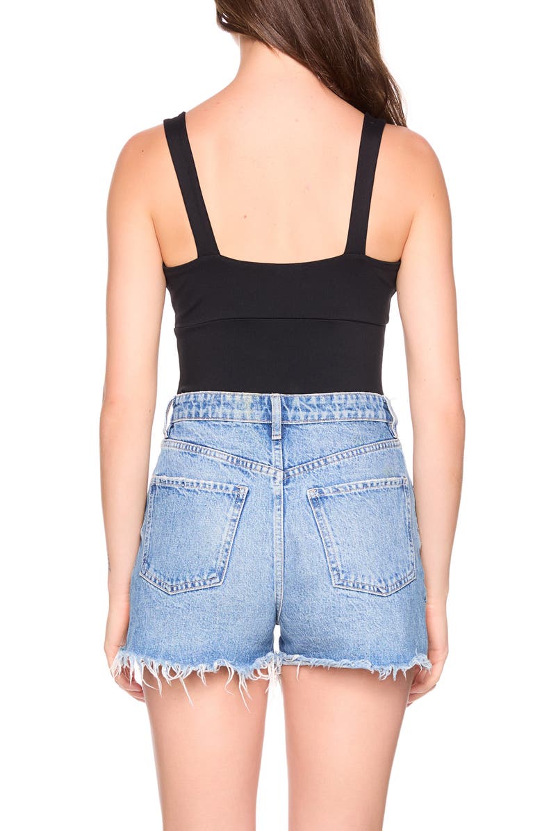 Susana Monaco Deep V-Neck Tank, Alternate, color, Black